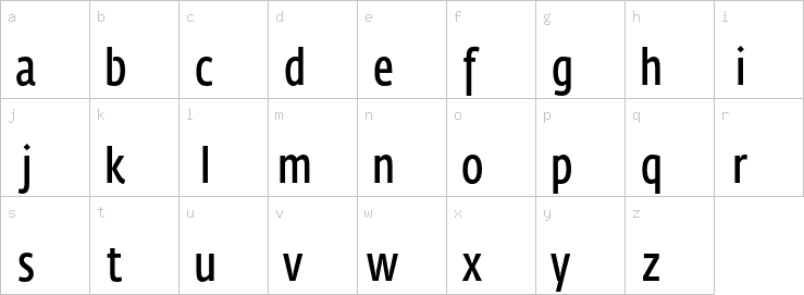 Lowercase characters