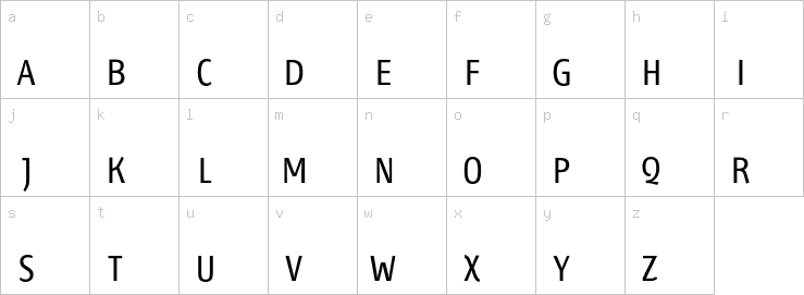 Lowercase characters