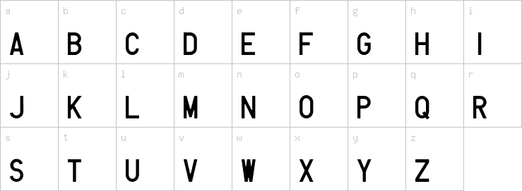 Lowercase characters