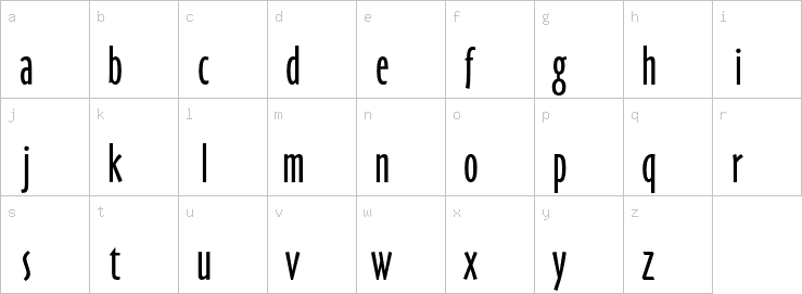 Lowercase characters