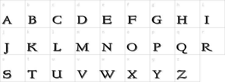 Lowercase characters