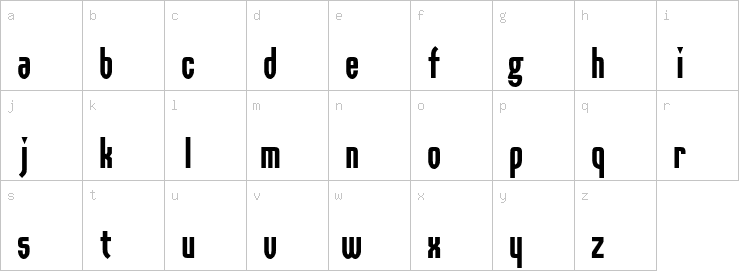 Lowercase characters