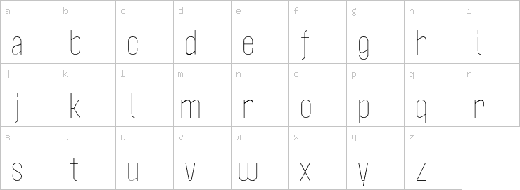 Lowercase characters