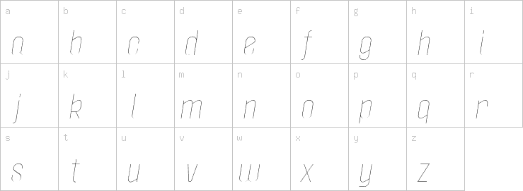 Lowercase characters