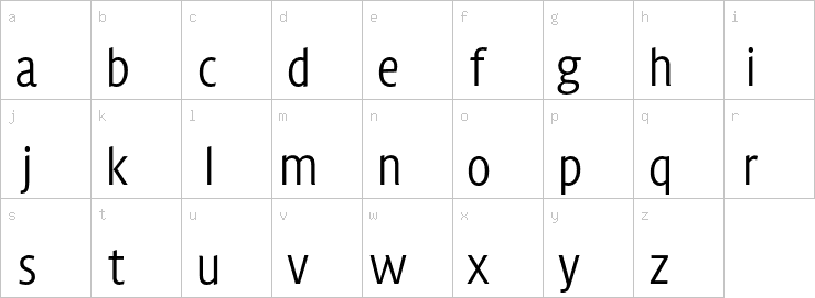 Lowercase characters