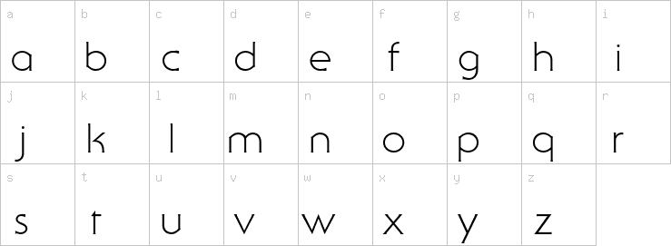 Lowercase characters