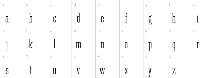 Lowercase characters