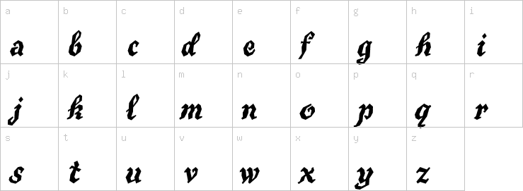 Lowercase characters