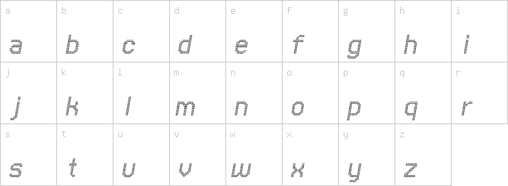 Lowercase characters