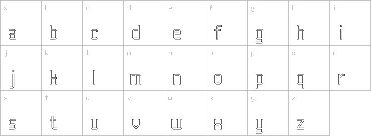 Lowercase characters