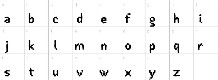 Lowercase characters