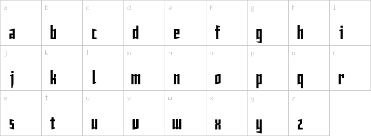 Lowercase characters