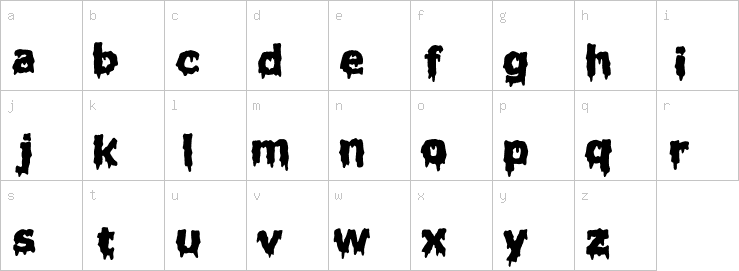 Lowercase characters