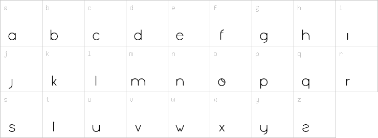 Lowercase characters