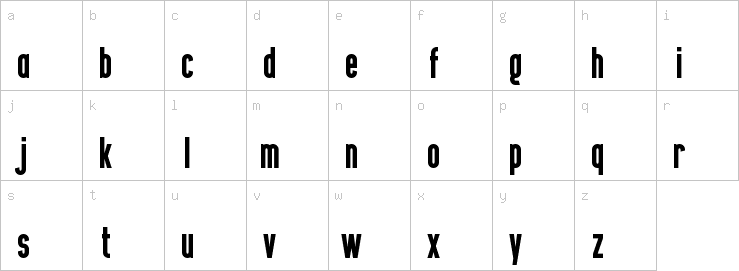 Lowercase characters