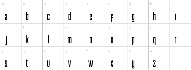 Lowercase characters