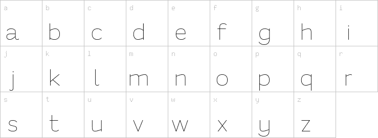 Lowercase characters