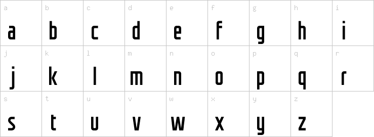 Lowercase characters