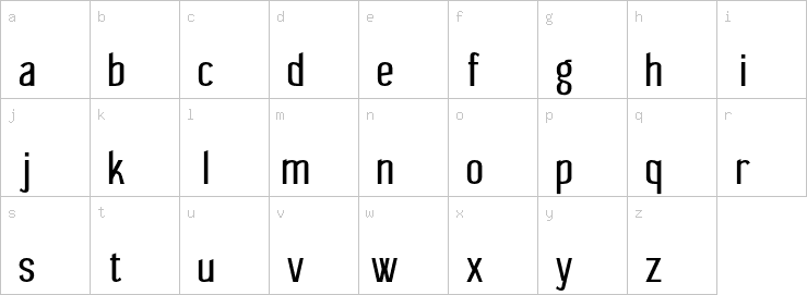 Lowercase characters