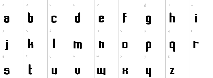 Lowercase characters