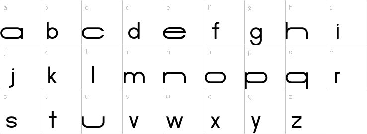 Lowercase characters