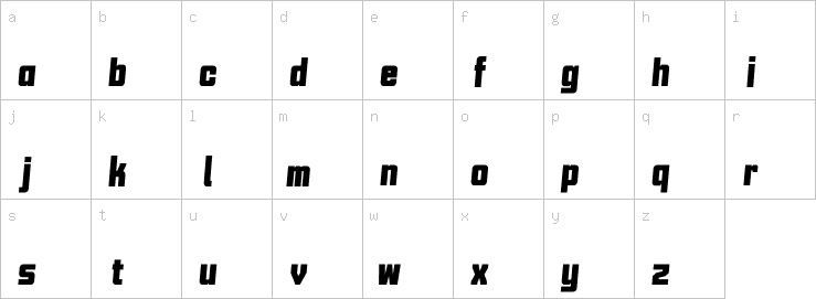 Lowercase characters