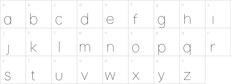 Lowercase characters