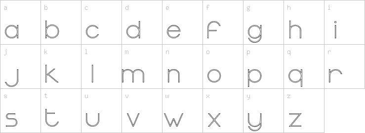 Lowercase characters