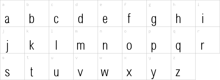 Lowercase characters