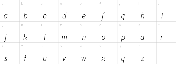 Lowercase characters