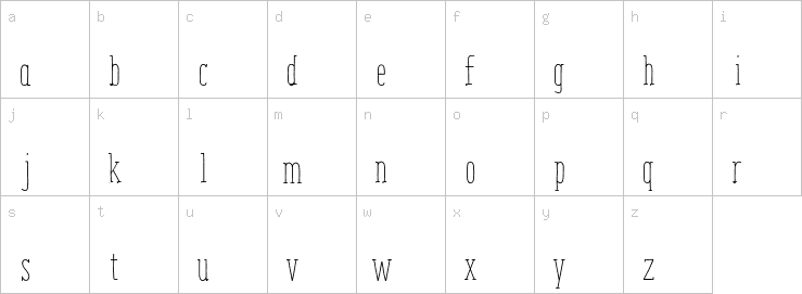 Lowercase characters