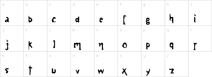 Lowercase characters