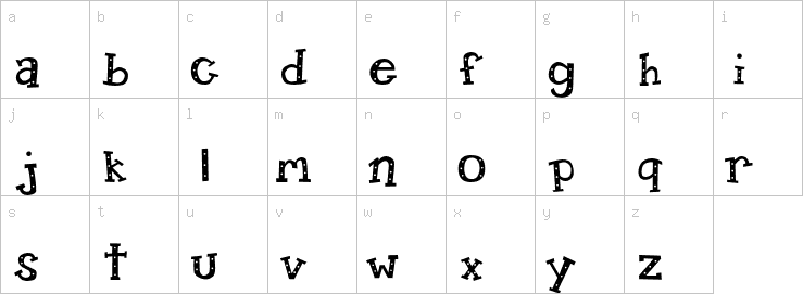 Lowercase characters