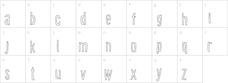 Lowercase characters