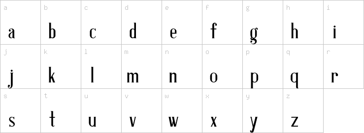 Lowercase characters