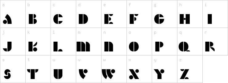 Lowercase characters