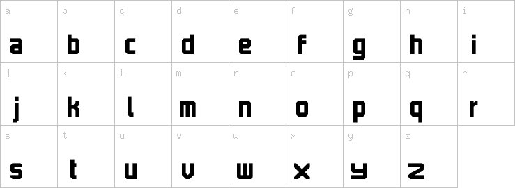 Lowercase characters