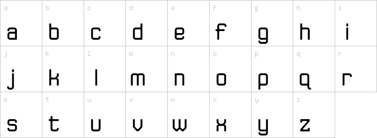 Lowercase characters