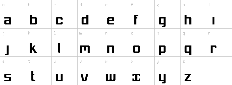 Lowercase characters