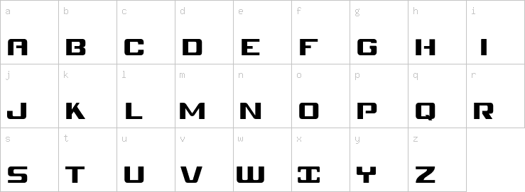 Lowercase characters