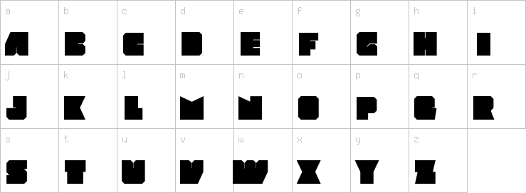 Lowercase characters