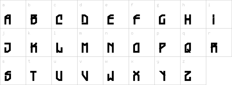 Lowercase characters