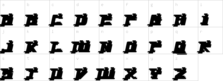 Lowercase characters