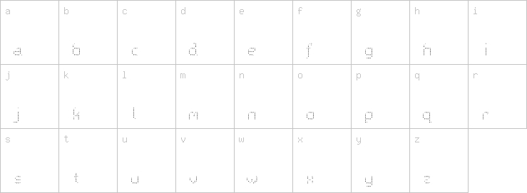 Lowercase characters