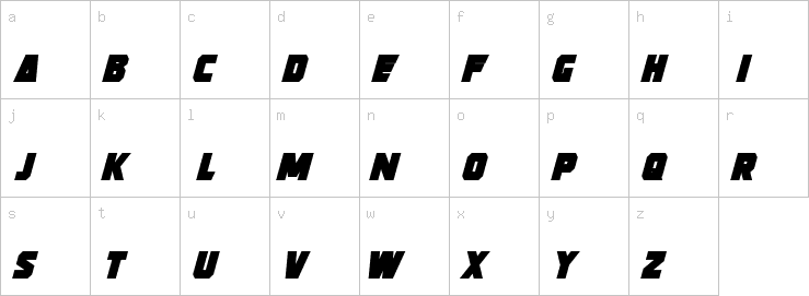 Lowercase characters