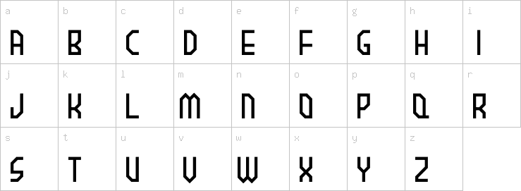 Lowercase characters