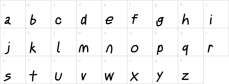 Lowercase characters