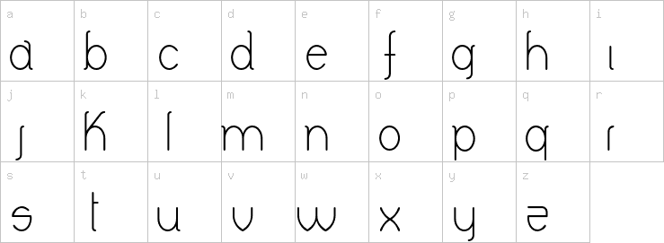 Lowercase characters