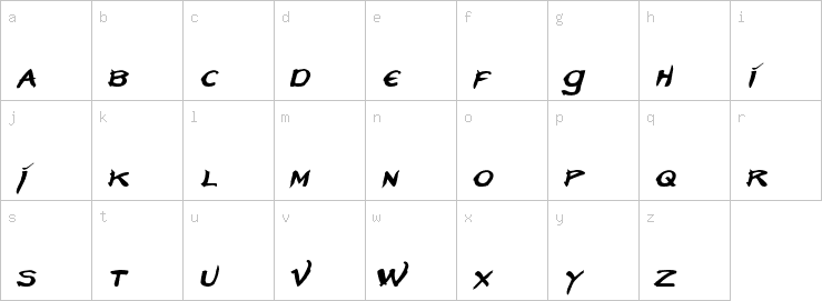 Lowercase characters