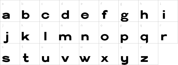 Lowercase characters